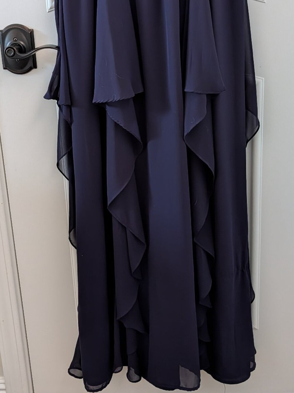 Lace & Mesh Ruffled Maxi Dress - Picture 5 of 7